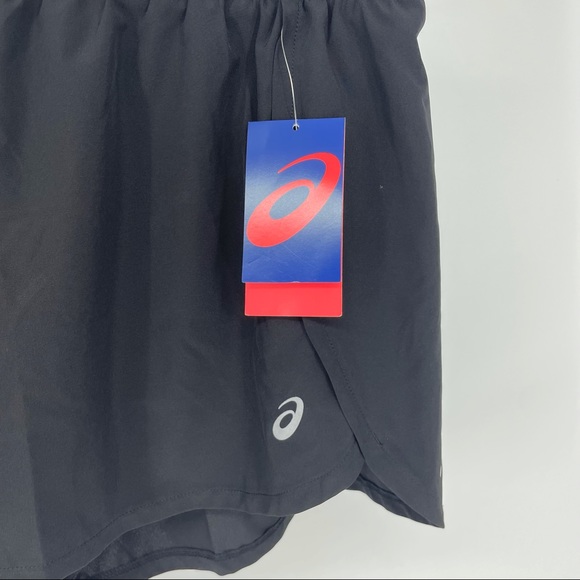 COPY - ASICS NWT WOVEN BLACK ATHLETIC SHORTS LINER XL - Picture 3 of 6